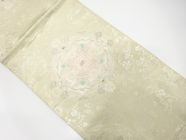 アンティーク　華紋織り出し袋帯（材料）